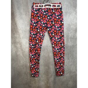 Hanna Andersson 150 US Sz 12 Spring Tulip Floral Leggings Navy Pants